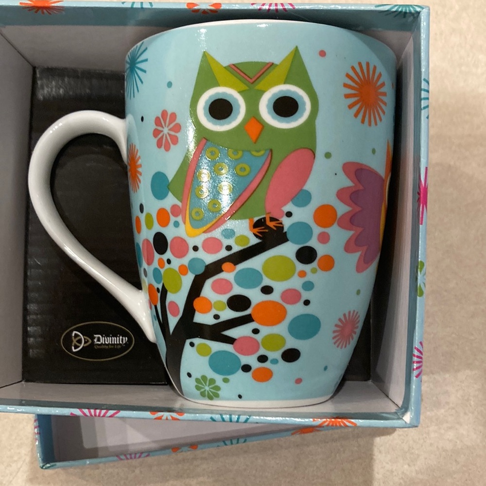 Cheerful Uplifting Owl Mug.